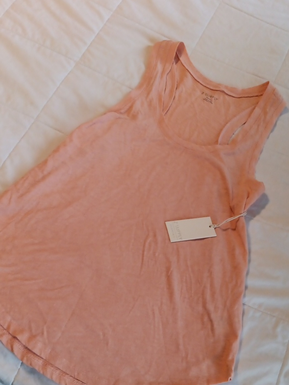 Z Supply Peach Scoop Neck Tank